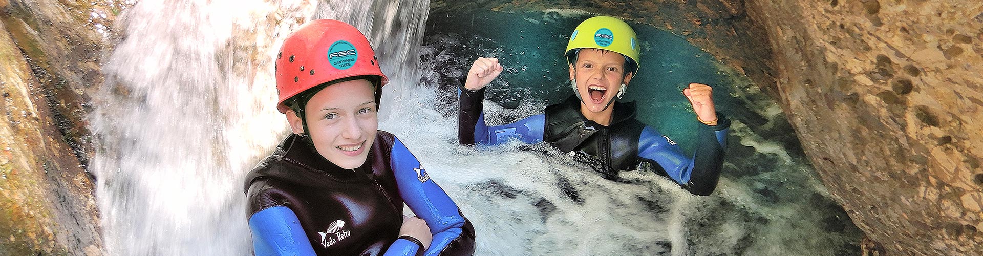 Canyoning Einsteiger und Familien Touren
