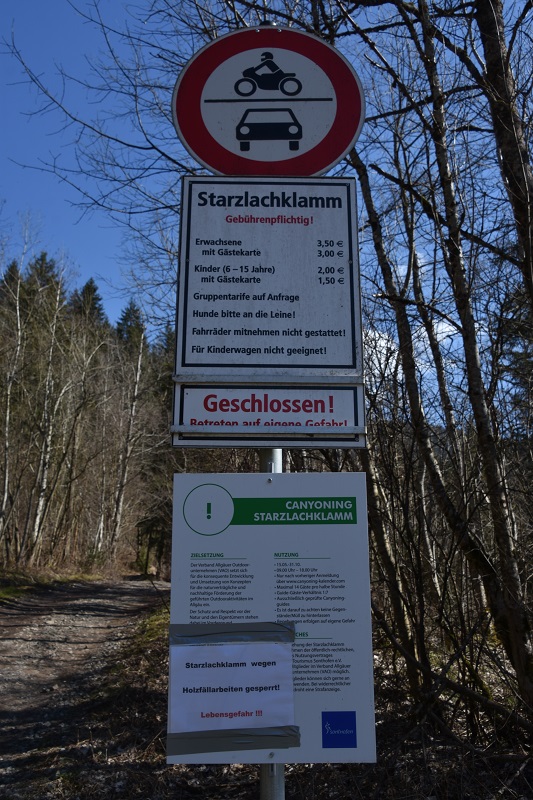 Sturmschäden in der Starzlachklamm