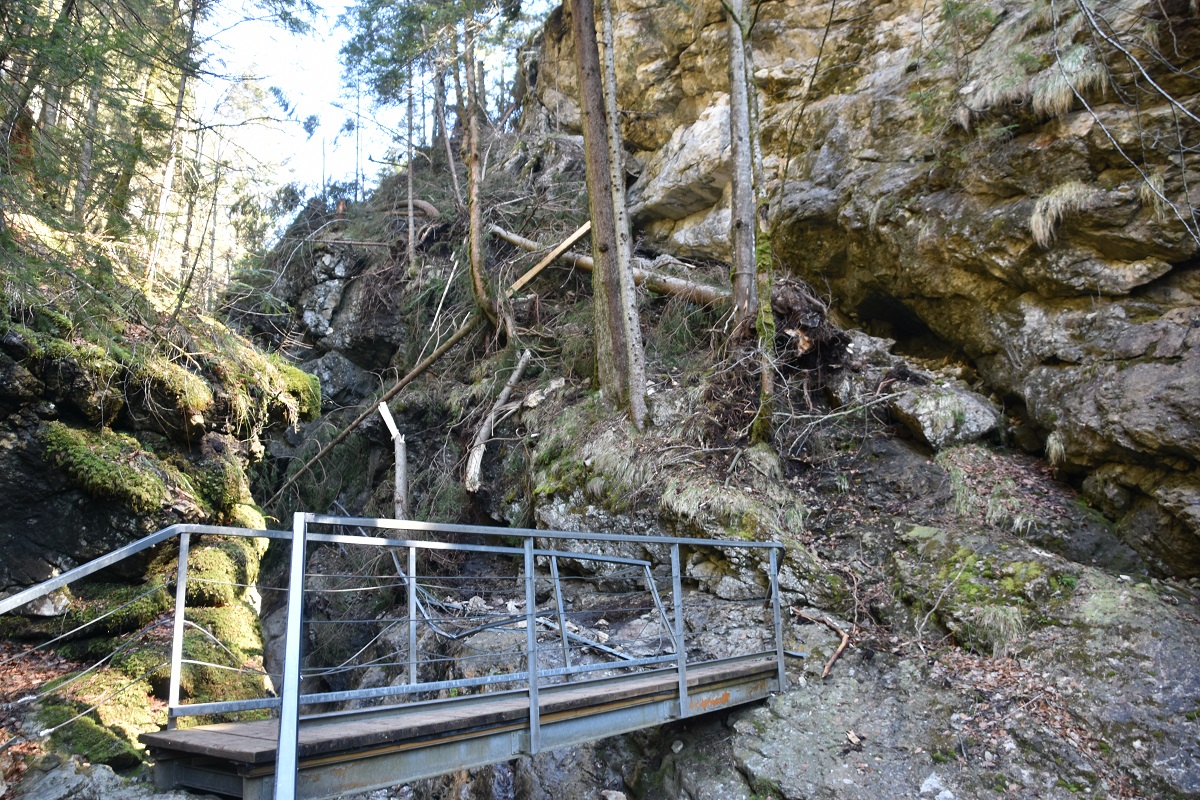 Sturmschäden in der Starzlachklamm