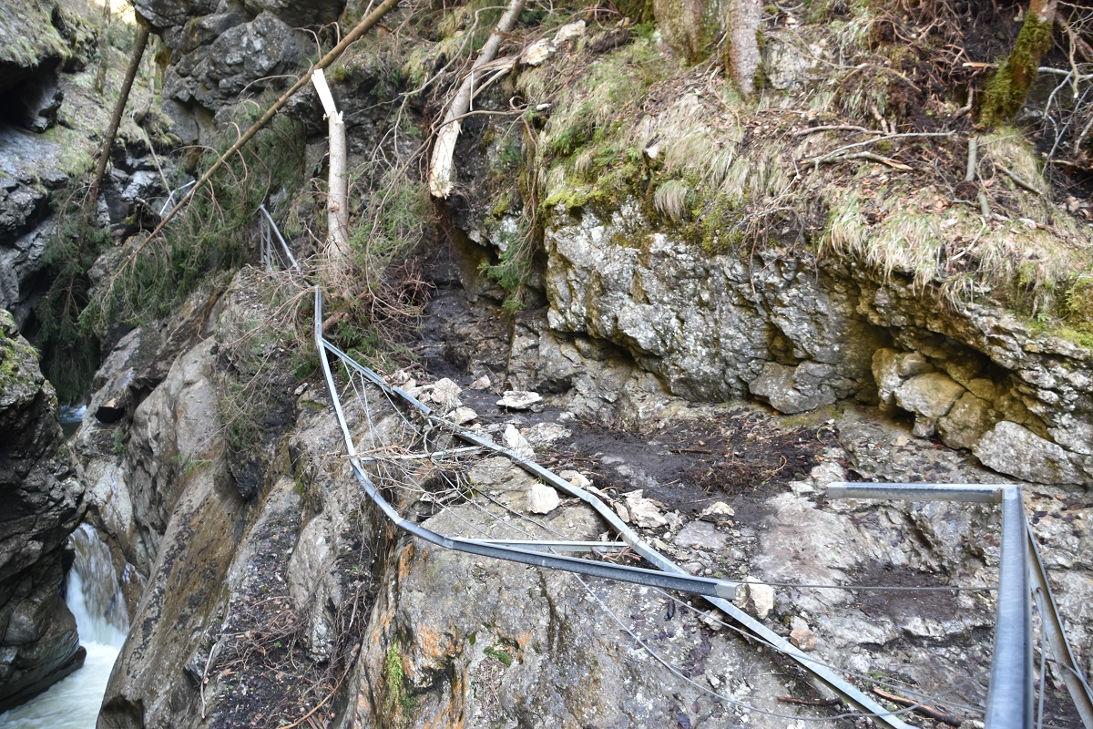 Sturmschäden in der Starzlachklamm
