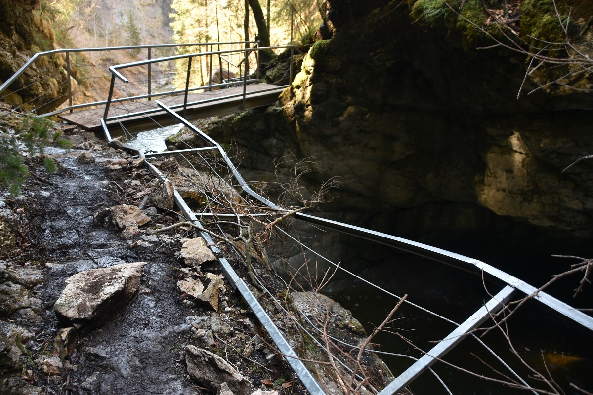 Sturmschäden in der Starzlachklamm