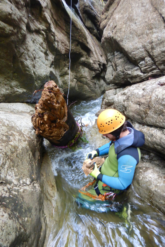 Reinigung in der Starzlachklamm