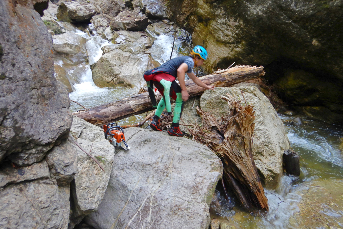 Reinigung in der Starzlachklamm