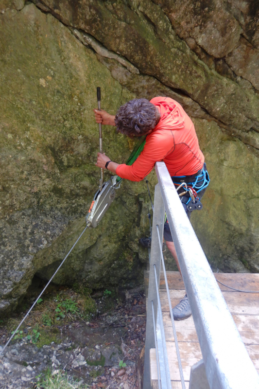 Reinigung in der Starzlachklamm
